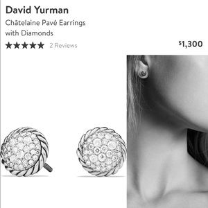 David Yurman Chatelaine Pave Earrings - image 1